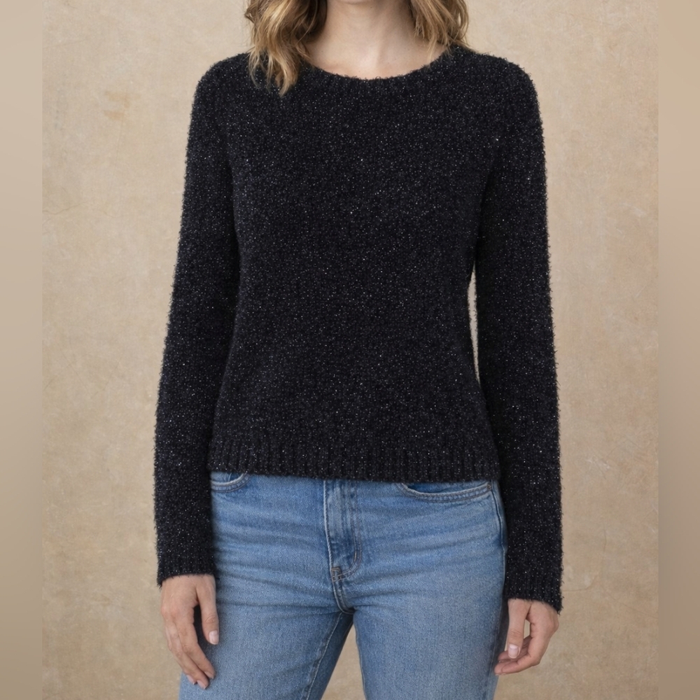 Cozy Black Sparkle Sweater